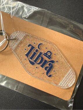 Libra Retro Motel style keychain